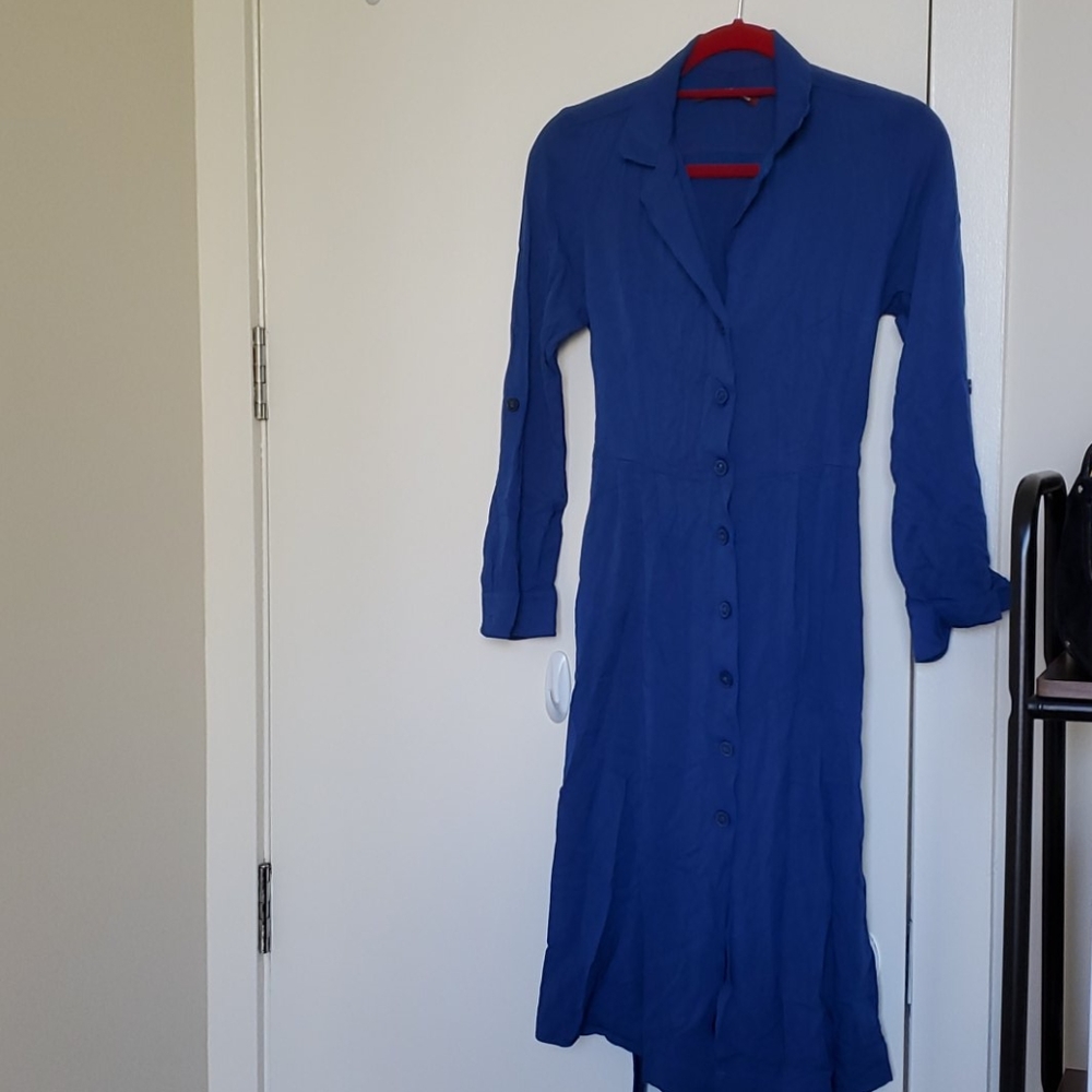 Button Down Midi Dress